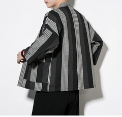 Veste Kimono Homme Rayures