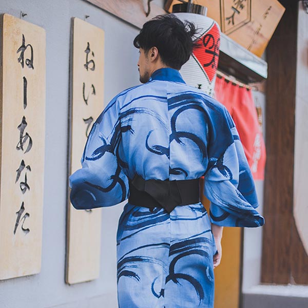 Kimono Homme Bleu Imprimés Peinture-2.jpg