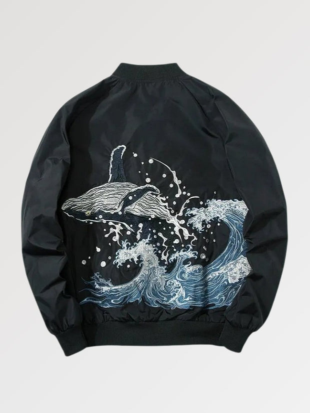 Blouson Sukajan japonais baleine Kanagawa-2.jpg