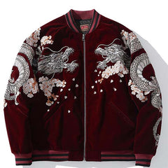 Sukajan japonais en velours broderie dragon Ryu-0.jpg