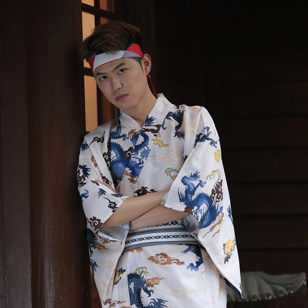 Kimono Japonais Homme Moderne Dragon-0.jpg