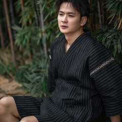 Jimbei traditionnel japonais rayé-1.jpg