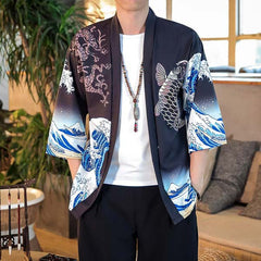 Veste Kimono Mythique Carpe Koï & Vague-4.jpg