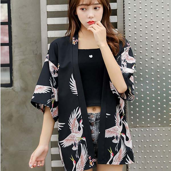 Haori légère femme imprimés grues japonaises-3.jpg