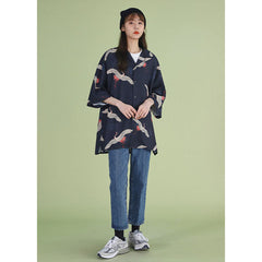 Chemise longue style kimono grues japonaises-1.jpg