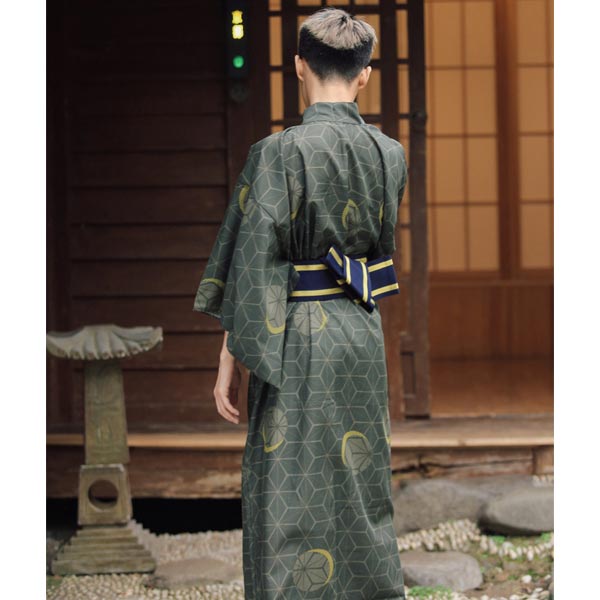Kimono Homme Traditionnel Vert Géométrie-2.jpg