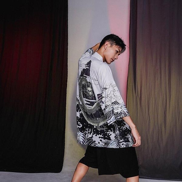 Veste Kimono Homme Dragon Black & White-4.jpg