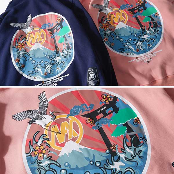 Sweat japonais illustration japonaise Mont Fuji-4.jpg