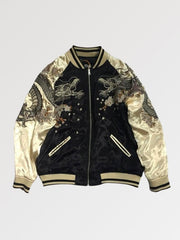 Bomber bicolore beige style Sukajan japonais motif phoenix-1.jpg