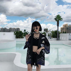 Haori japonais motif ciel de Carpes Koï-5.jpg