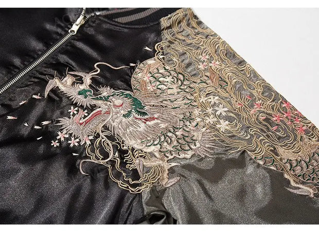 Veste bicolore Sukajan japonais motif dragon légendaire-5.jpg