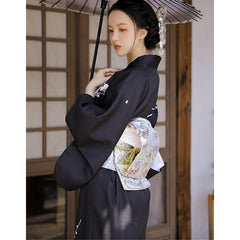 Kimono japonais traditionnel noir-3.jpg