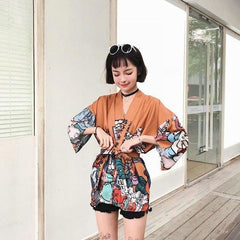 Veste Kimono Noir Estampe Démon-5.jpg