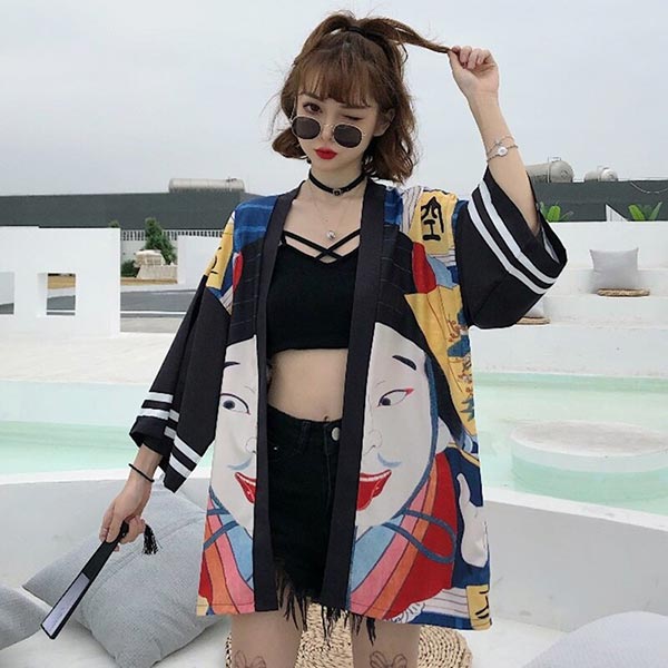 Haori léger motif Kabuki-2.jpg