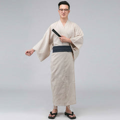 Yukata Homme Uni Beige-0.jpg