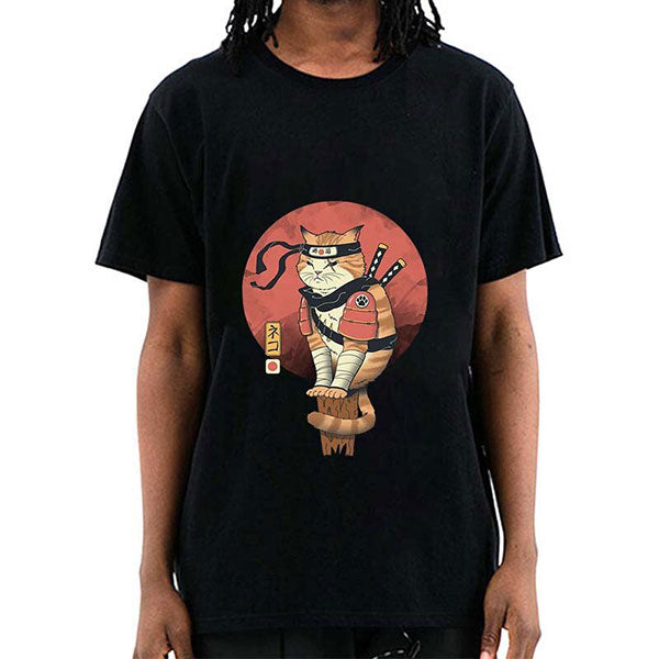 T-shirt japonais Neko Ninja-1.jpg