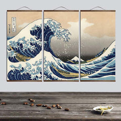 Tableau japonais La Grande Vague de Kanagawa-1.jpg