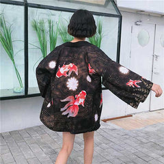 Cardigan japonais style kimono Carpes Koï-0.jpg