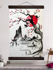 Tableau peinture paysage japonais-0.jpg