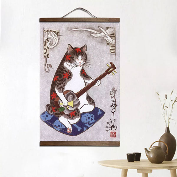 Tableau japonais chat yakuza-2.jpg