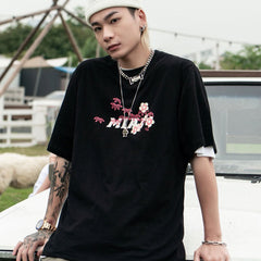 T-shirt grues et fleurs japonaises-2.jpg