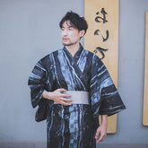 Yukata Homme Bleu Motifs Modernes-0.jpg