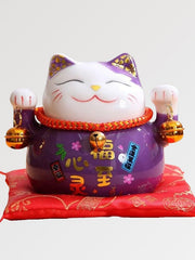 Chat Maneki Neko clochettes violet-3.jpg