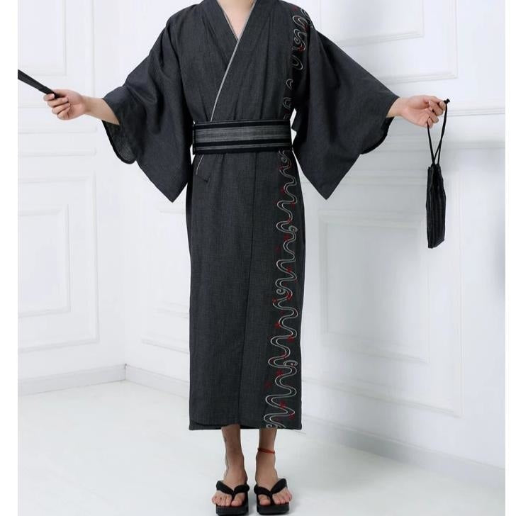 Yukata Homme Traditionnel Noir-4.jpg