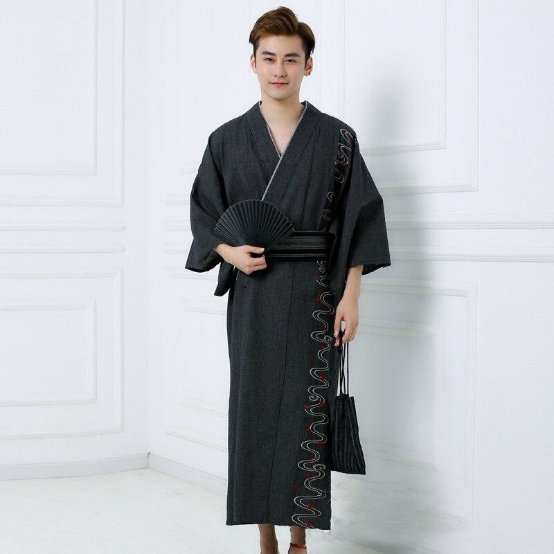 Yukata Homme Traditionnel Noir-0.jpg