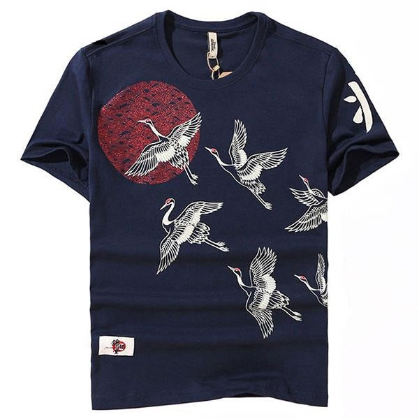 T-shirt envol de grues japonaises-0.jpg