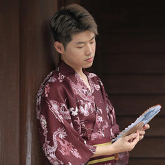 Kimono Japonais Homme Moderne Dragon-7.jpg