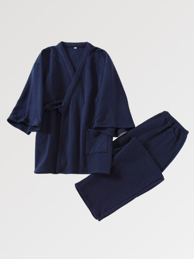 Jinbei japonais épais uni pantalon-0.jpg