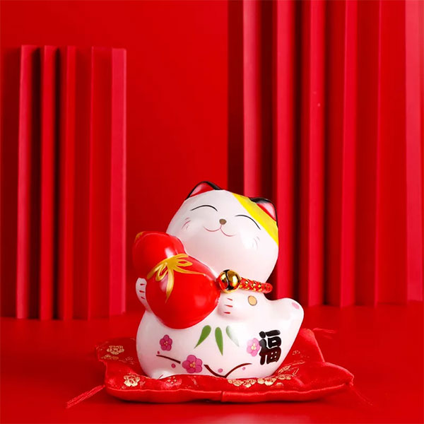 Tirelire Maneki Neko avec sa gourde-1.jpg