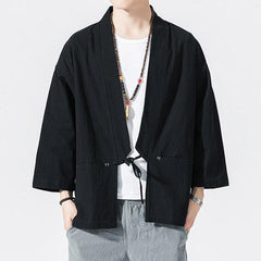 Veste Haori Unie Col Montant-0.jpg