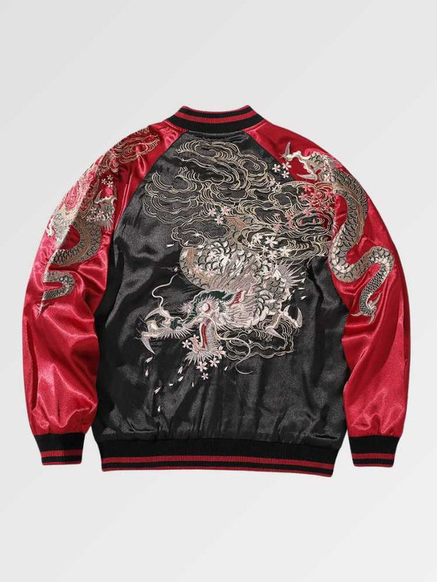 Veste bicolore Sukajan japonais motif dragon légendaire-1.jpg