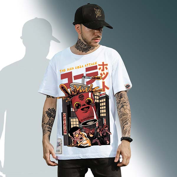 T-shirt japonais Cola attack-3.jpg