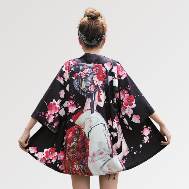 Veste Kimono Geisha Noir Rose-1.jpg
