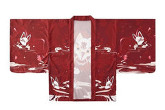 Veste Haori Rouge Masques Japonais-4.jpg
