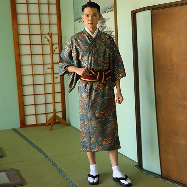 Kimono Japonais Homme Motifs Sakana-3.jpg