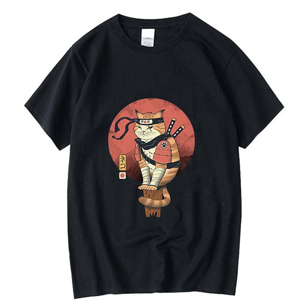 T-shirt japonais Neko Ninja-0.jpg