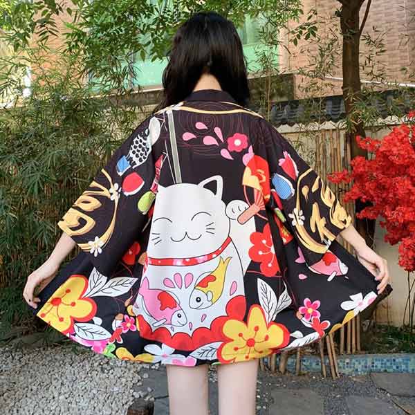 Haori pour femme Maneki Neko-3.jpg