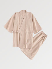 Jimbei japonais léger pour homme uni-2.jpg