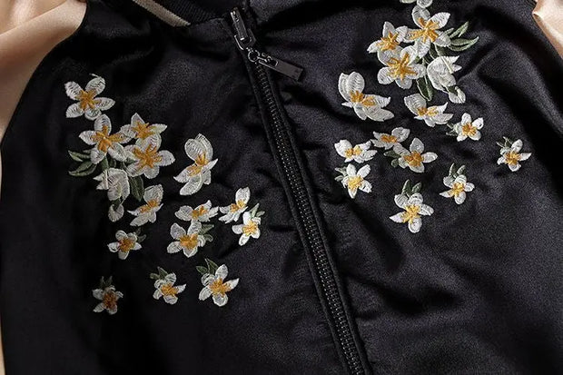 Veste Sukajan style bomber bicolore grue japonaise-3.jpg