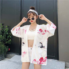 Veste kimono motif Geisha japonaise-2.jpg