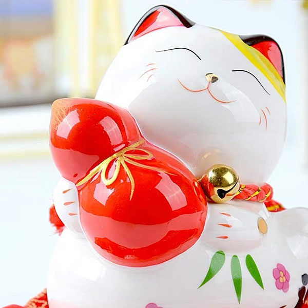 Tirelire Maneki Neko avec sa gourde-2.jpg