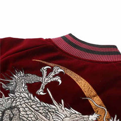 Sukajan japonais en velours broderie dragon Ryu-8.jpg