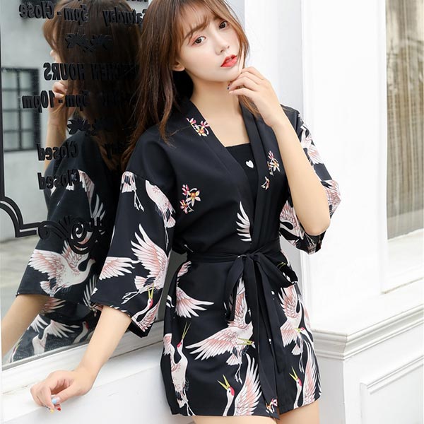 Haori légère femme imprimés grues japonaises-2.jpg