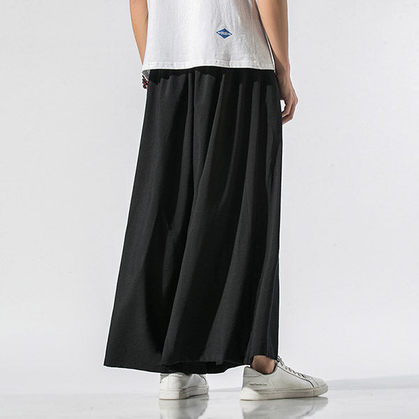 Pantalon Hakama japonais pour homme-2.jpg