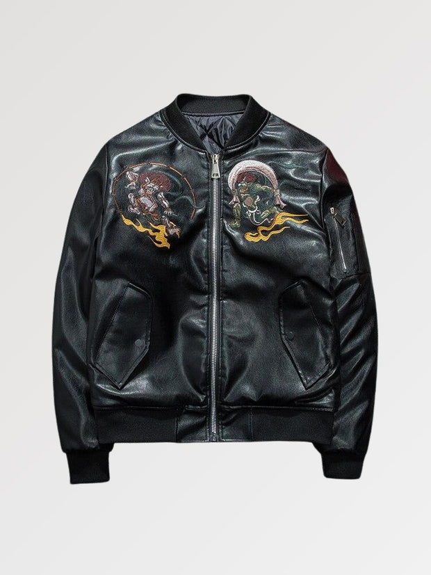 Blouson Sukajan japonais broderie Fūjin & Raijin-1.jpg