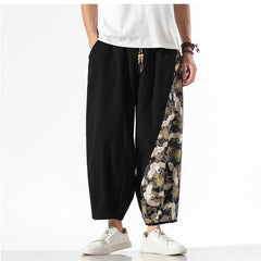 Pantalon japonais imprimé motif grue-6.jpg